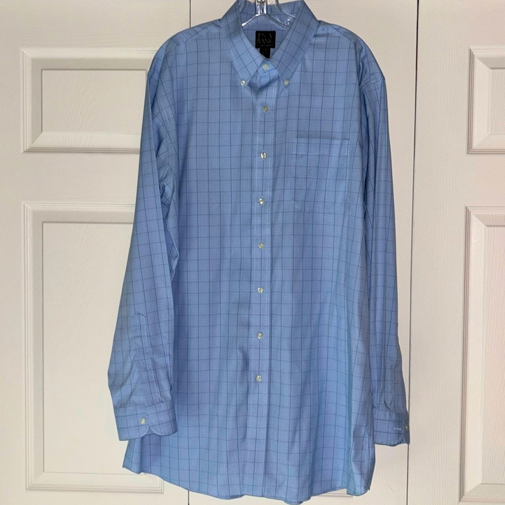 Jos.A. Bank blue dress shirt.